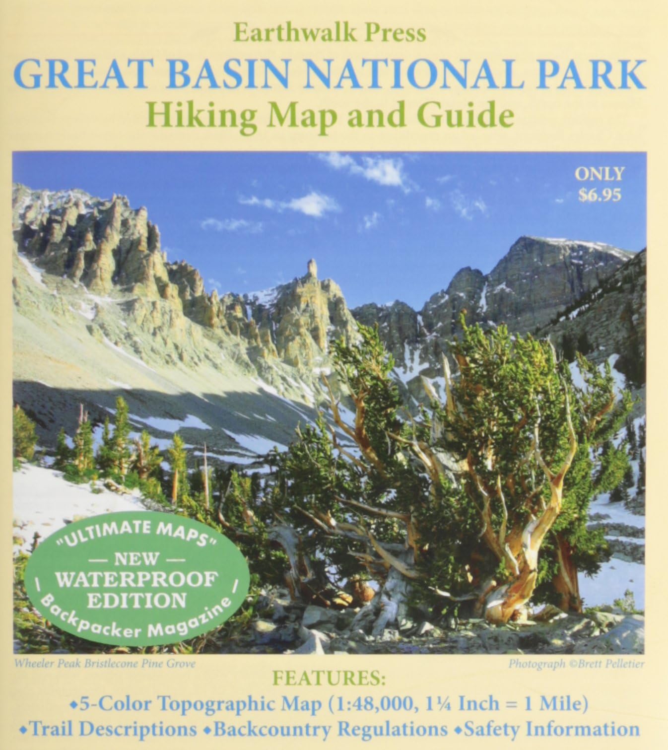 Great Basin National Park Map Hiking Map & Guide Map – January 1, 2000