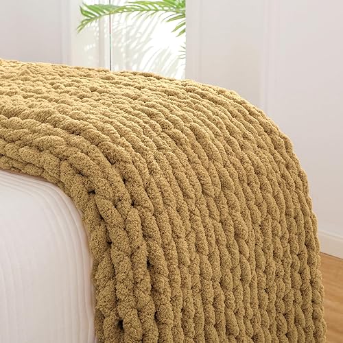 Miniatura 7 de Manta de punto grueso de 51 x 63 pulgadas, manta de punto trenzado grueso para sofá y cama, manta de punto trenzado grueso para sofá y cama, manta