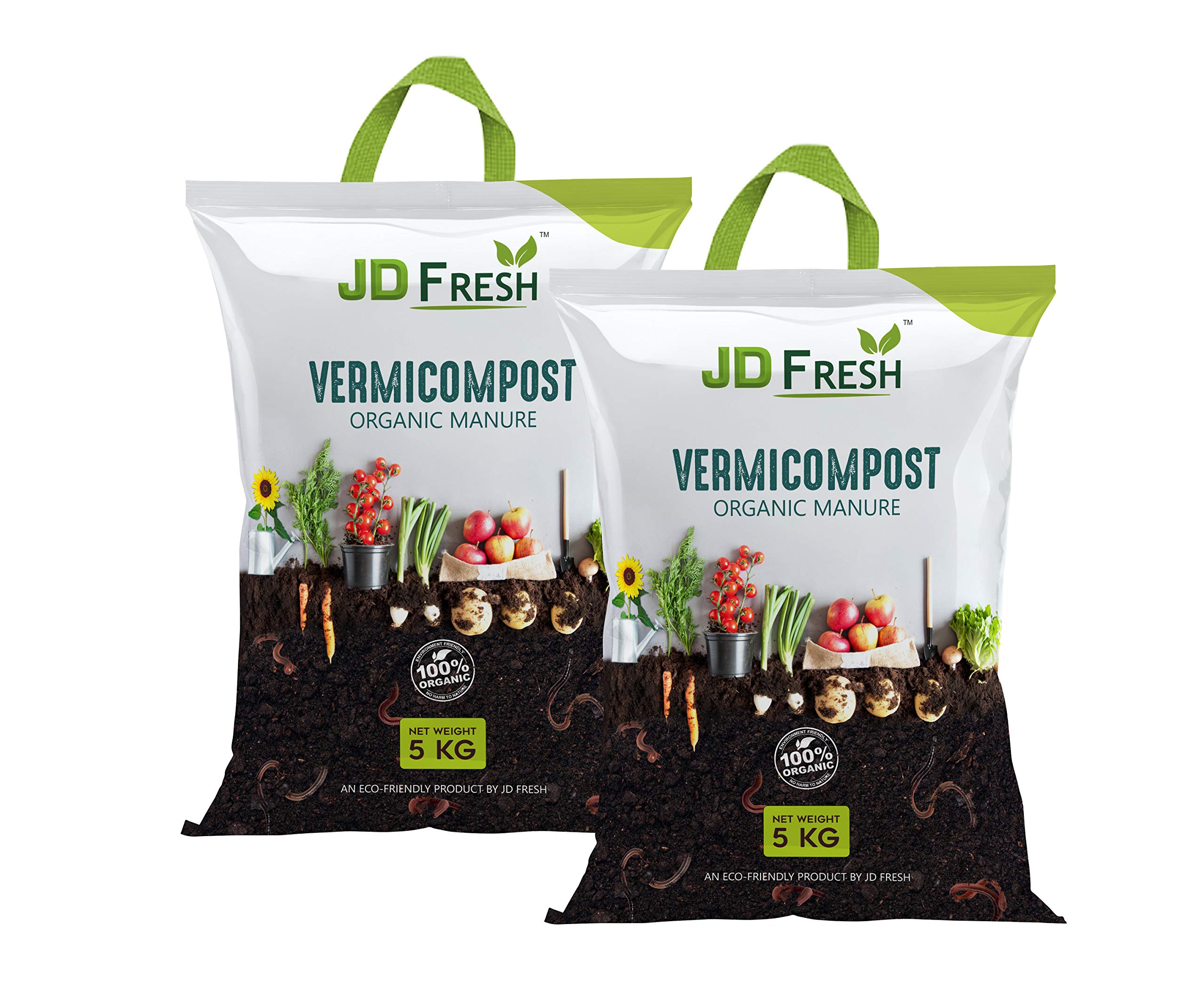 JD FRESH Enriched Vermicompost (10 KG)
