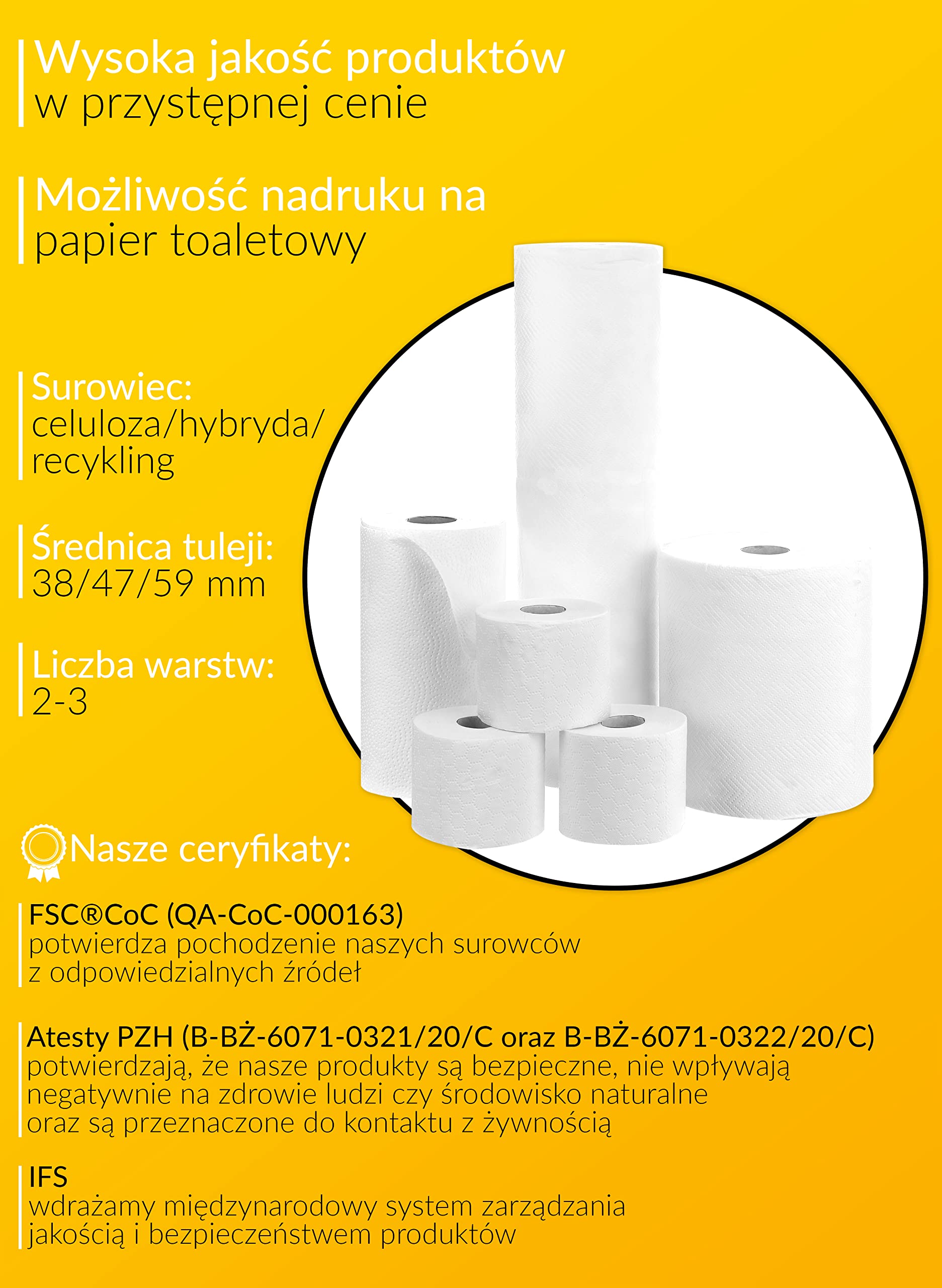 Bawełna Classic Family Pack to mocny Papier Toaletowy | Miękki, 3- warstwowy, wytrzymały papier| kolor biały, 100% celuloza | 1 opakowanie- 24 rolki (24x150 listków)