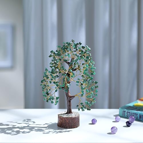 Miniatura 4 de Cristal de aventurina verde, árbol de cristal Feng Shui, cristales espirituales, decoración del hogar, piedras y cristales de meditación, regalos de