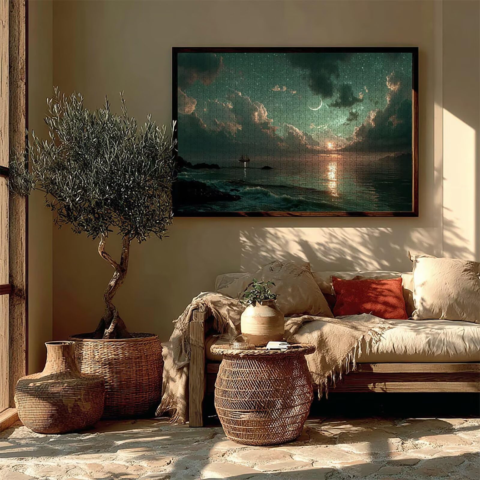 Tramonto Puzzle 3000 Pezzi Adulti, Puzzle Legno con Scatola 122x81cm, DIY Giochi Divertenti per Familiar, Idea Regalo Uomo e Donna, Squisita confezione Regalo, Decorazioni, (Cielo Stellato) 7-4603
