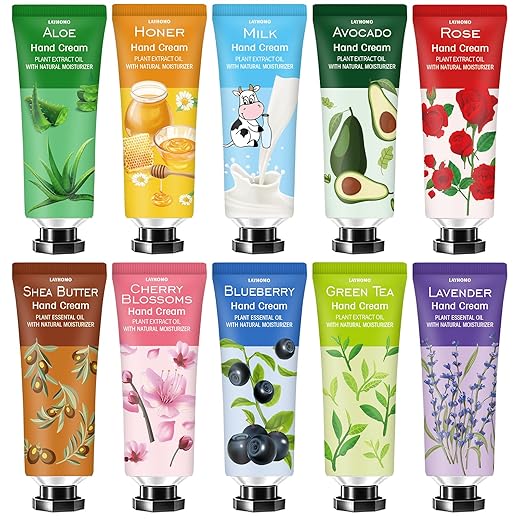 10 Pack Hand Cream Christmas Gifts Sets for Women,Stocking Stuffers for Adults,Moisturizing Hand Cream with Shea Butter Aloe,Hand Cream for Dry Hands,Christmas Gift for Girls Wife Mom Her Grandma