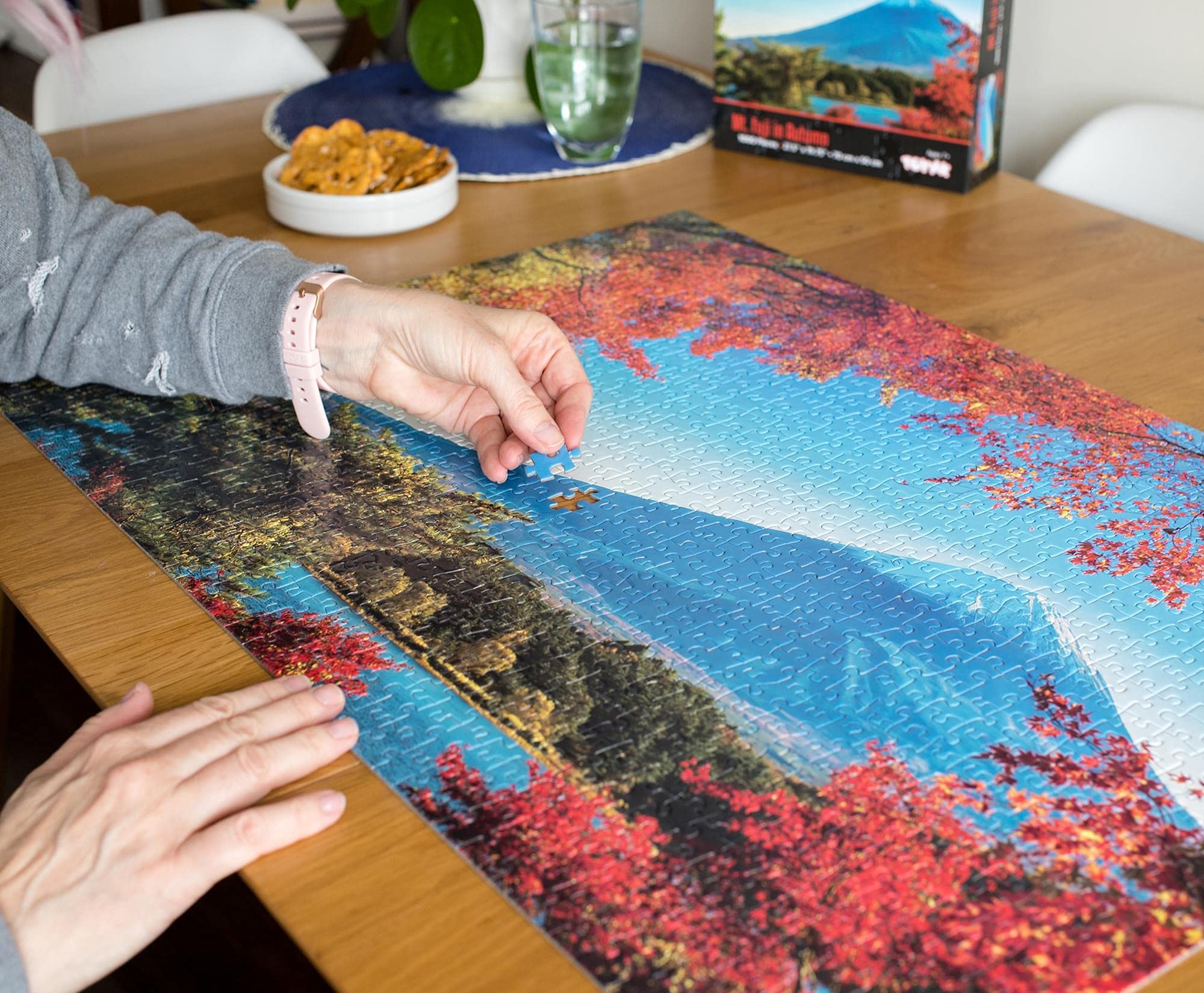 Amazon.com: Mount Fuji in Autumn Japanese Landmark Jigsaw Puzzle