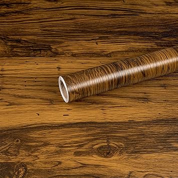 Papier Adhésif Abyssaly Chêne Bois - 60cm X 10m - Vinyle Mat, Amovible - Neuf