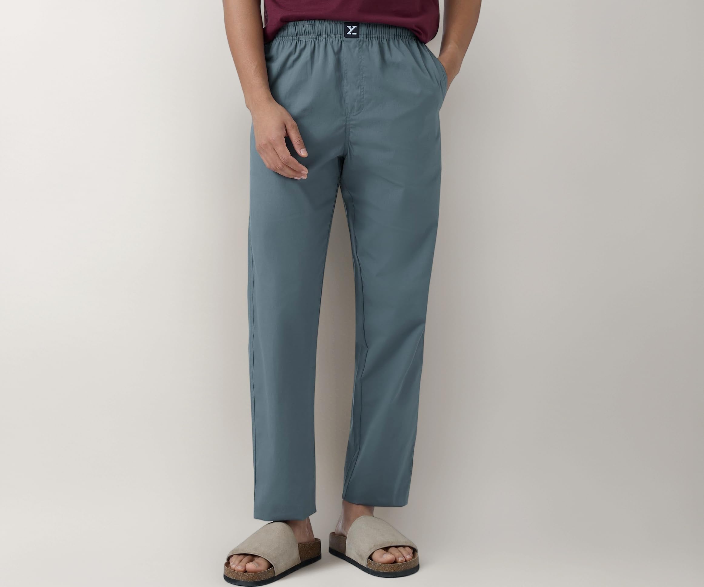 XYXX Men's Pace Super Combed Cotton Regular Fit Solid Pyjamas