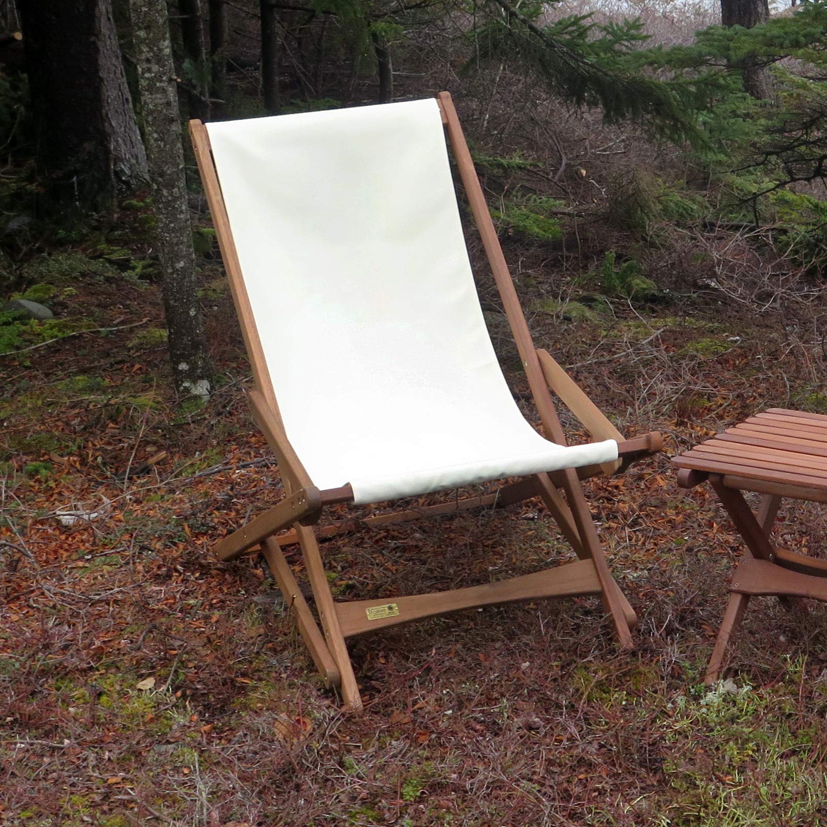 BYER OF MAINE, Pangean Glider Chair, Natural, Now Partially Assembled, Perfect for Camping, Matching Furniture 38" D X 25" W X 39" H