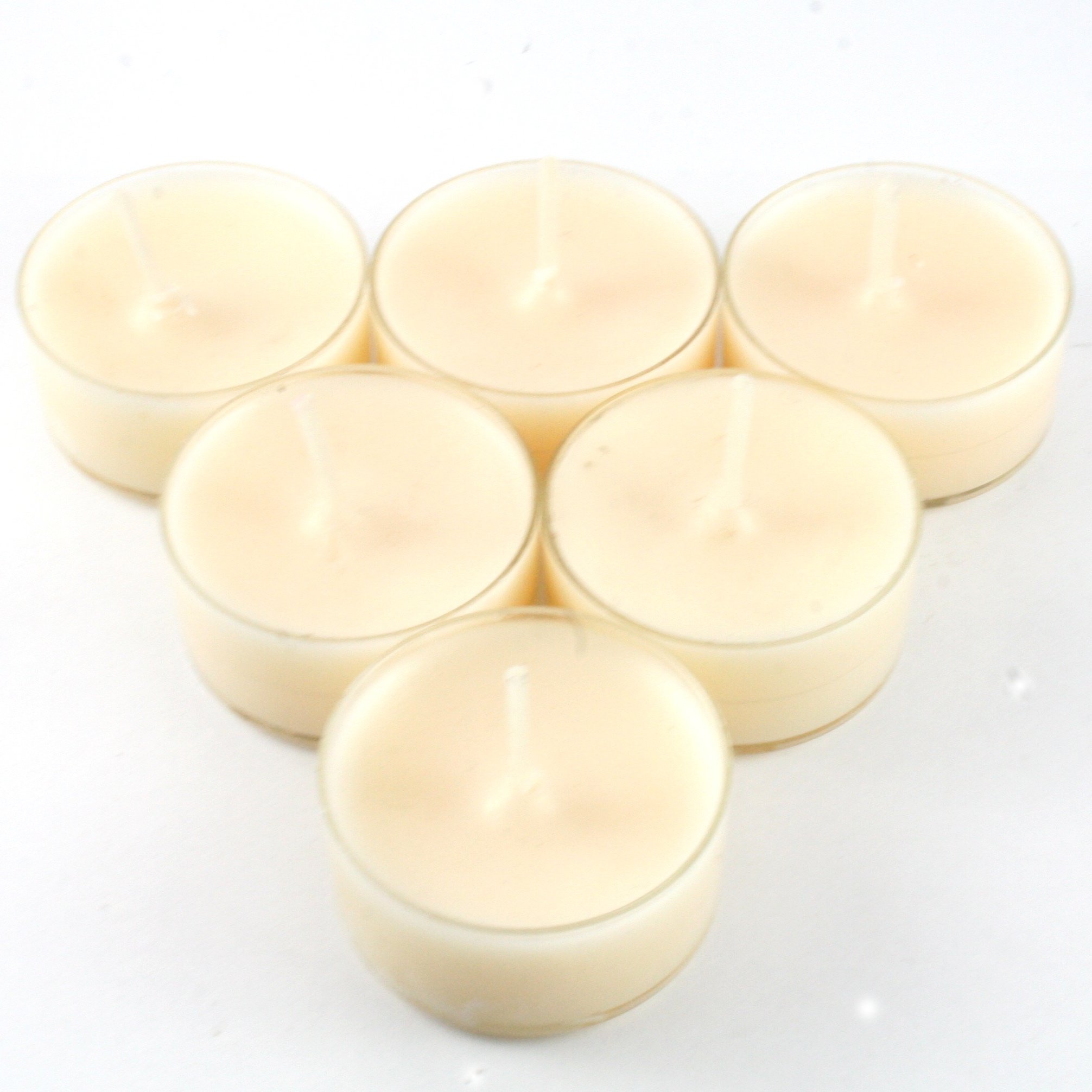 Handmade Premium Quality Highly Scented 6 Tea Light Candles (Fresh Linen Scent)
