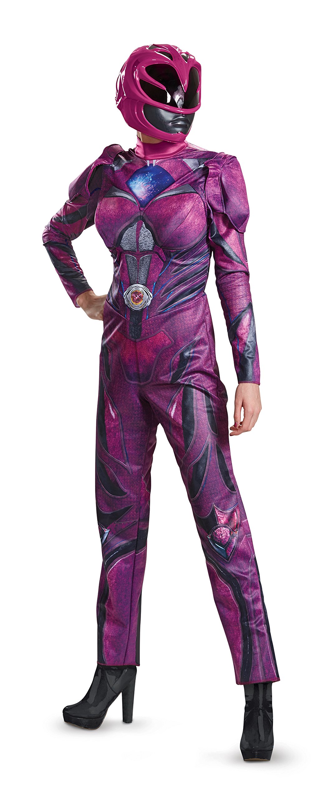 Power Rangers Movie Pink Ranger Deluxe Womens Fancy dress costume Medium