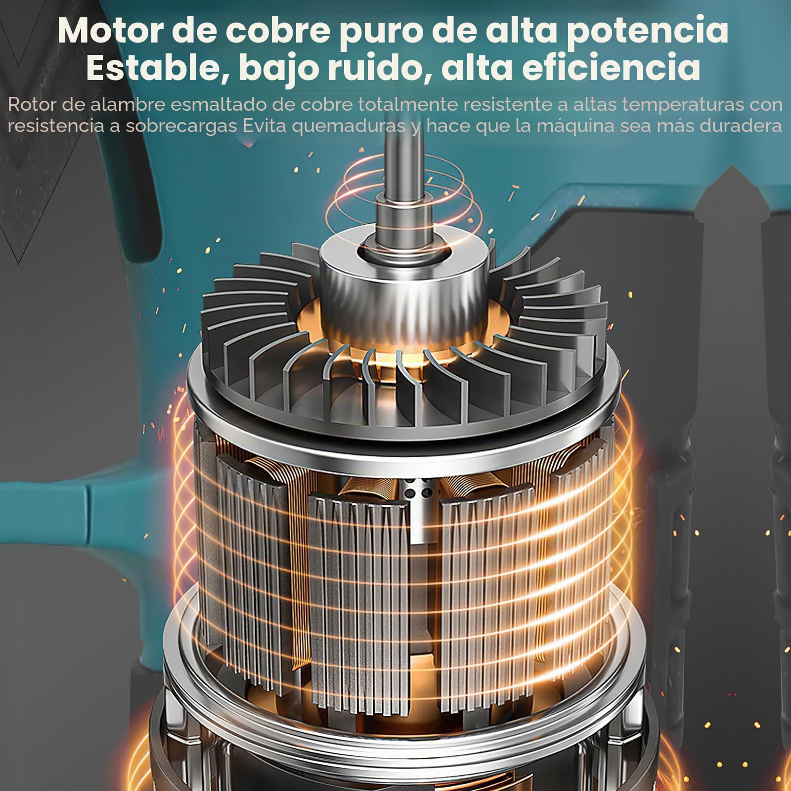 Motosierra Telescopica 6 Pulgadas,Tijeras De Podar Eléctricas,4 En 1 Kit De Herramientas Con 2 * 7500 Mah Baterías,Adecuado Para Podar Ramas,600W (Tijeras de podar + pértiga extensible+Motosierra)