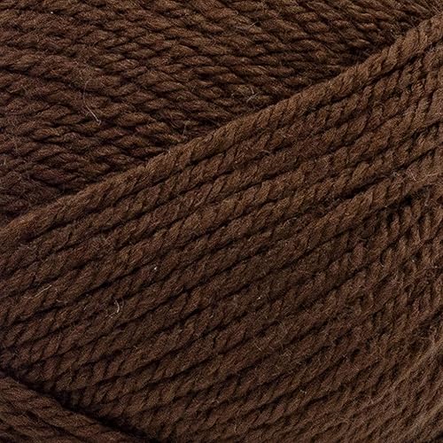 Miniatura 2 de Lion Brand Yarn Basic Stitch ("Skein Tones") - Hilo para tejer antibolitas, hilo para ganchillo, 1 unidad, cacao