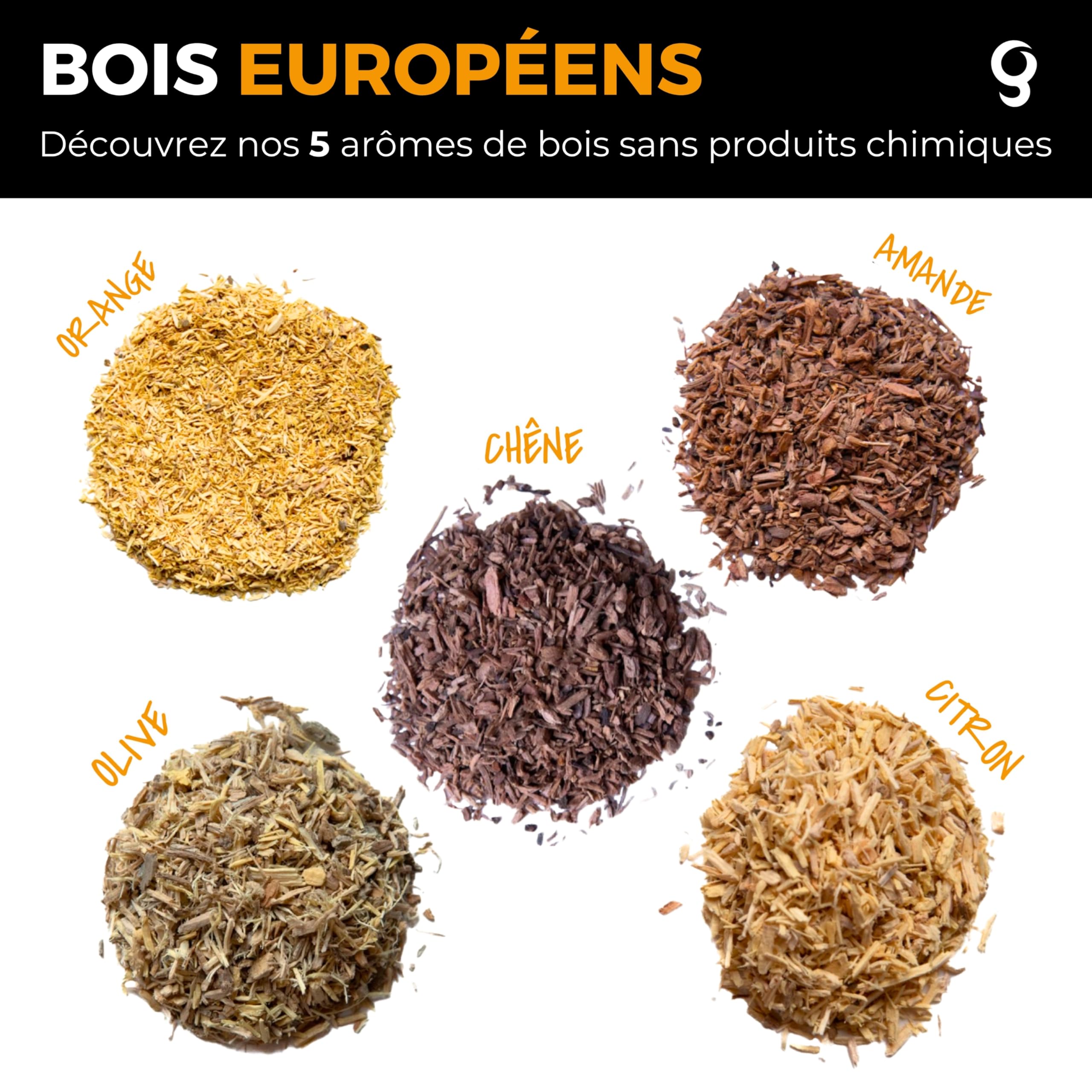 Fumus – Fumoir de Cuisine à Froid – 5 Saveurs de Bois Incluses – Fumoir Viande et Poisson 2 Vitesses – Cocktail Smoker Whisky avec Disque + Livre de Recettes Numérique