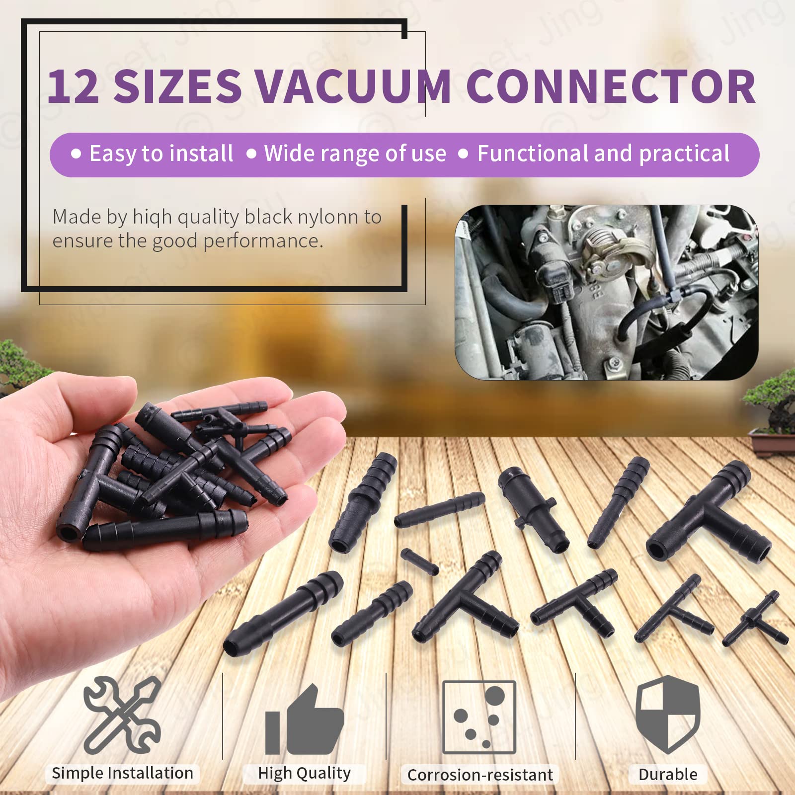 KIT DI 113 RACCORDI PER VUOTO PER AUTO - Foto 8