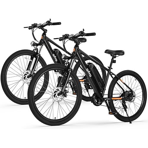 Qlife Racer Electric Bike for Adults - 21-Speed Mountain Lightweight Ebike with Peak 1000W/750W 25MPH/22MPH Brushless Motor, 375Wh Removable Battery, 26X2.1 Tire Step Over E-MTB, Up to 40 Miles