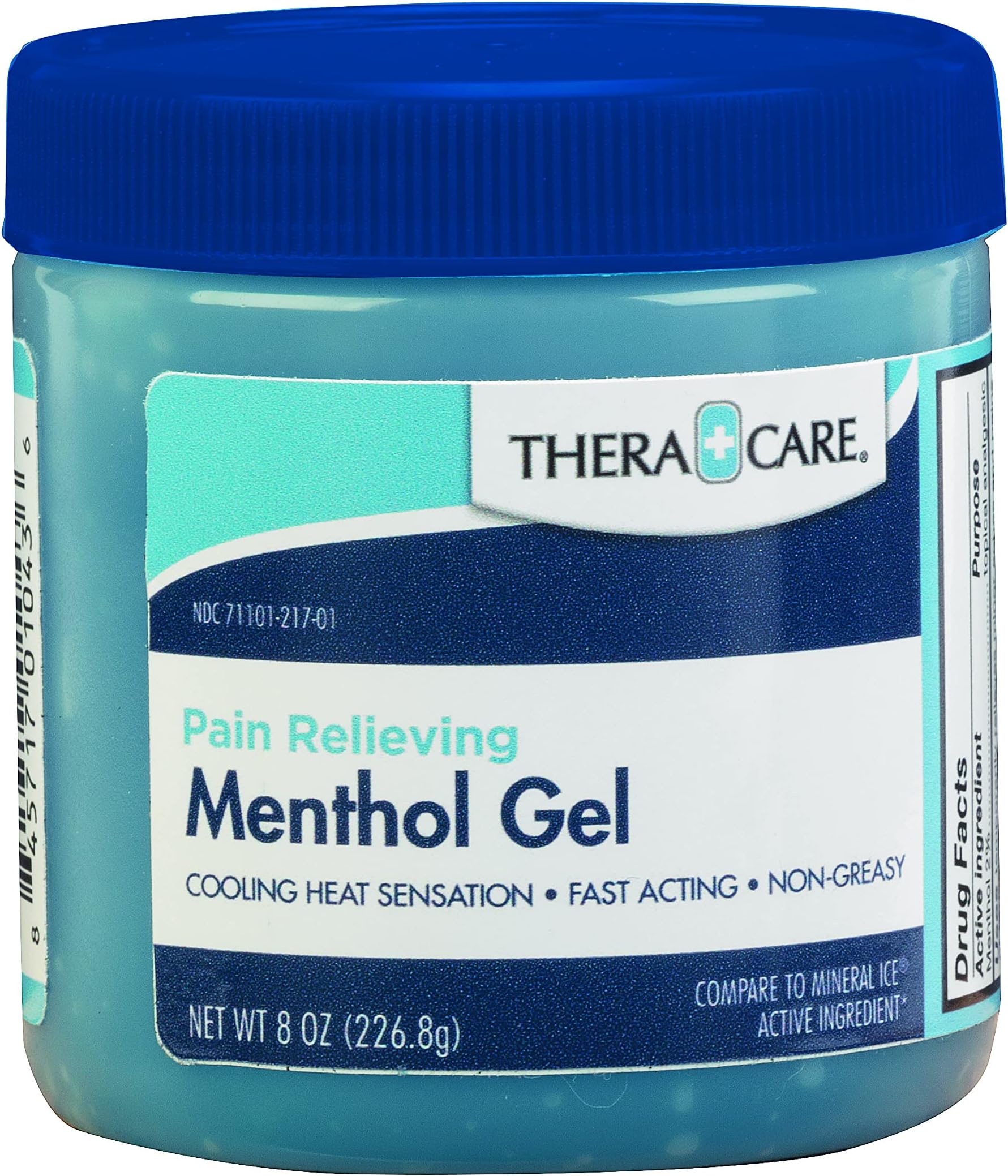 Thera|Care Pain Relieving Menthol Gel | Temporarily relieves The Minor Aches and Pains of Muscles and Joints | Size: 8 oz.