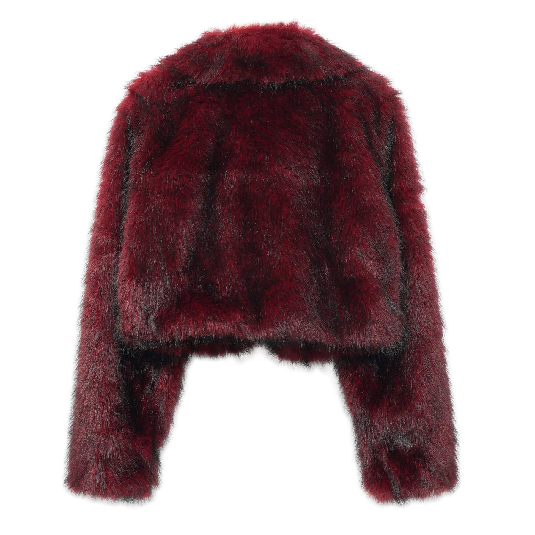 Amazhiyu Pelzmantel Damen Felljacke Kurz Kunstfell Jacke Mantel Pelzjacke