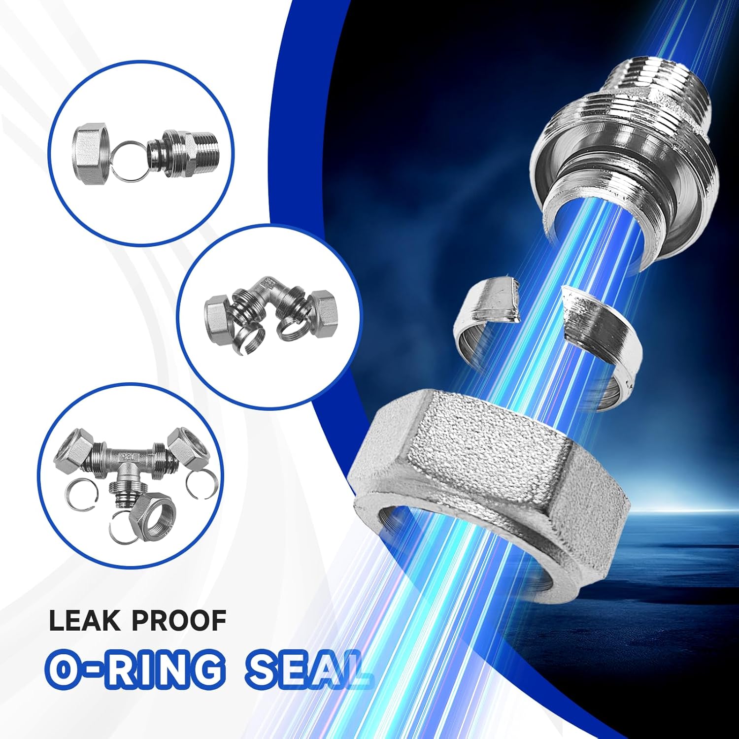 Compressed Air Line Kit, 3/4" x 50' 120’&200'&300' HDPE-Aluminum-HDPE Piping, Air Line Hose, Air Hose Kit with Air Compressor Accessories and Airline Tubing - Image 6