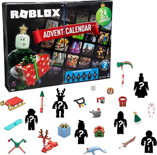 Roblox Holiday Advent Calendar for Kids, 24 Day Gift Playset - Toy...