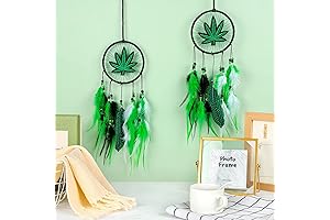 Weed Embroidered Dream Catcher Wall Decor