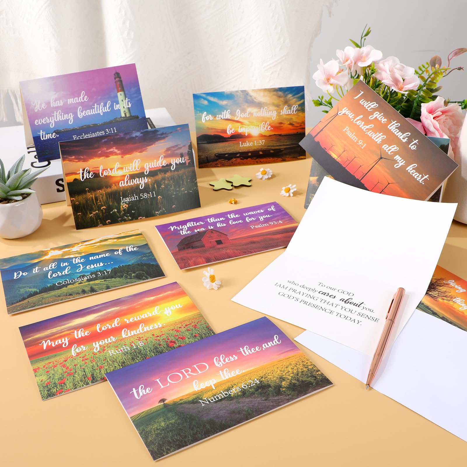 Snapklik.com : CHUNNIN 24 Pack Religious Thinking Of You Cards Bulk