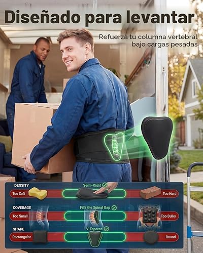 Miniatura 3 de Sparthos - Soporte de espalda para aliviar el dolor de espalda baja - Alivio inmediato de ciática, hernia de disco, escoliosis - Transpirable +