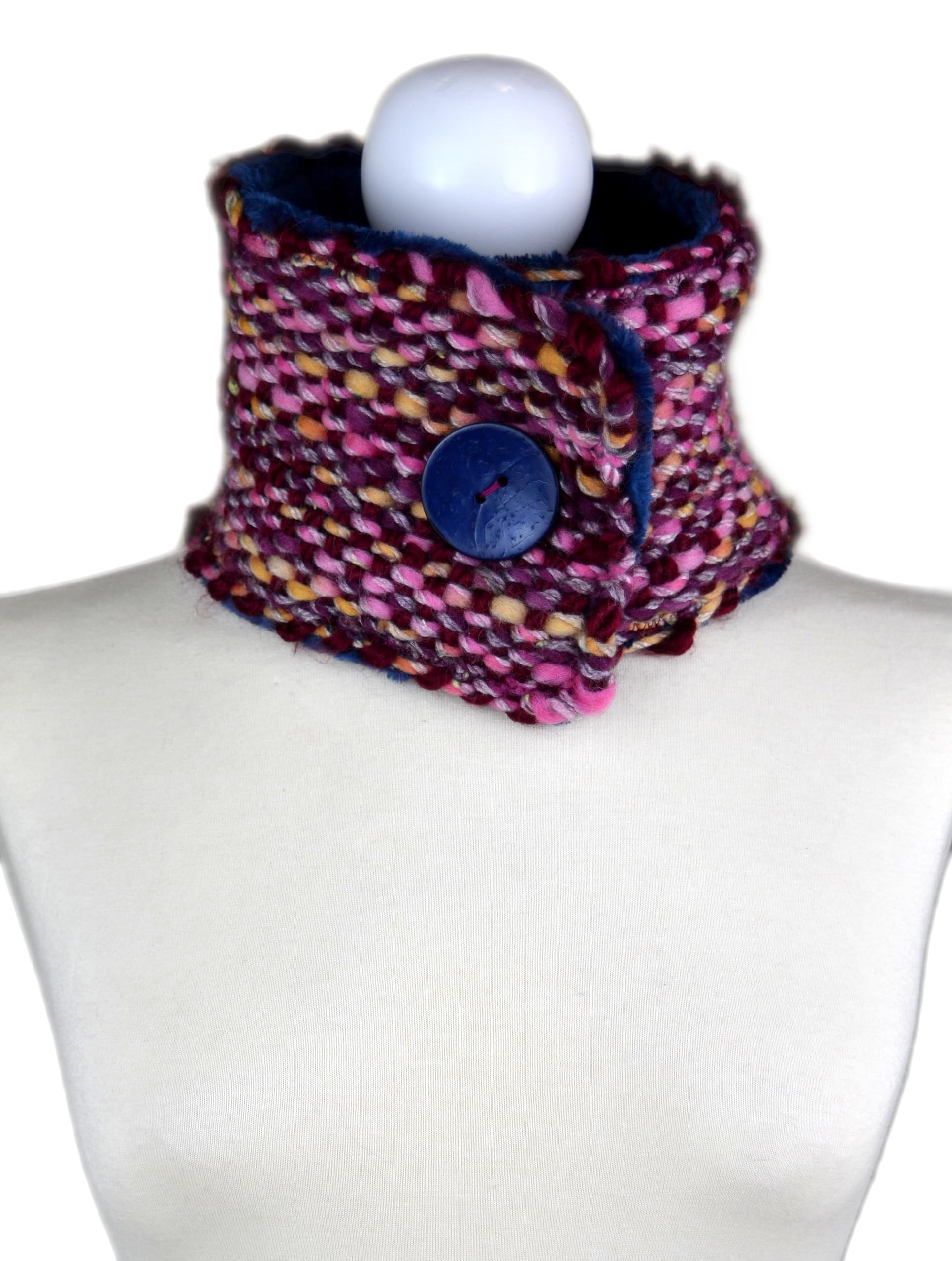 Cuello tejido a mano para mujer. Bufanda tejida a mano para mujer.
