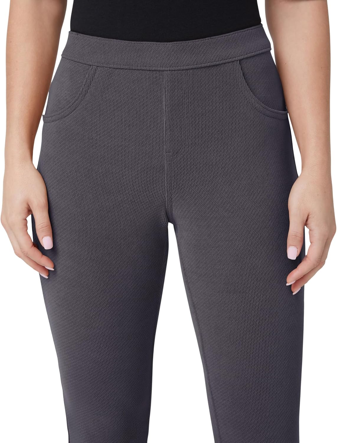 HUE Womens Soft Twill Jean Style Leggings - Image 3