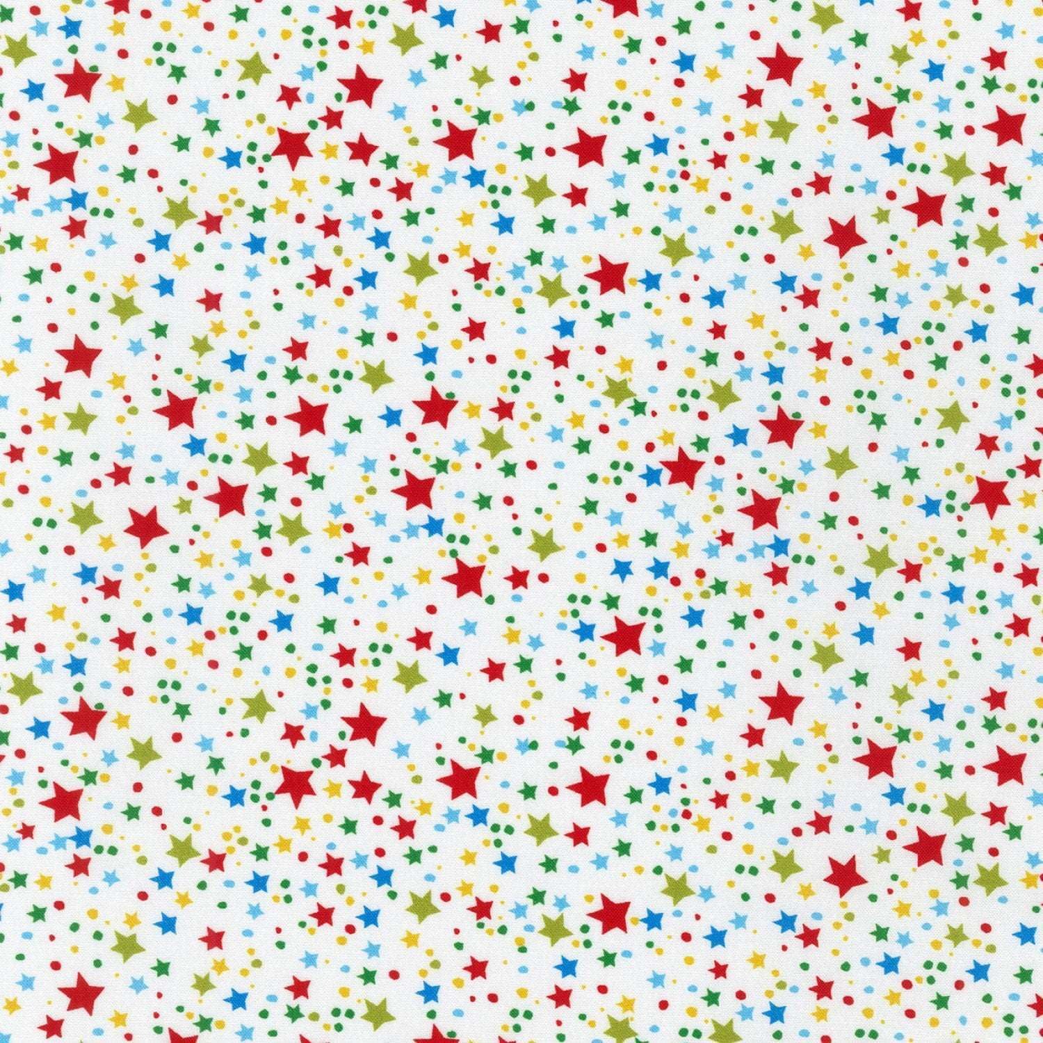 Kaufman How The Grinch Stole Christmas Stars Multi, Fabric by the Yard