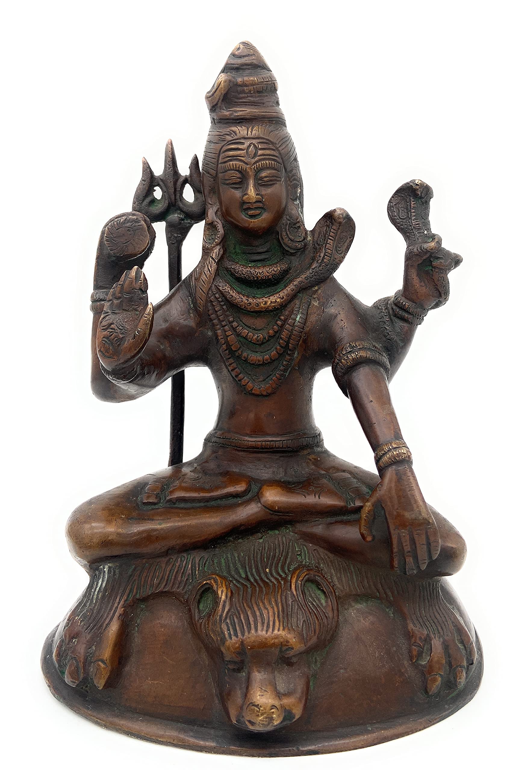Buy Bhunes Brass Antique Shiva Statues Lord Shiv Idol Shankar Idol