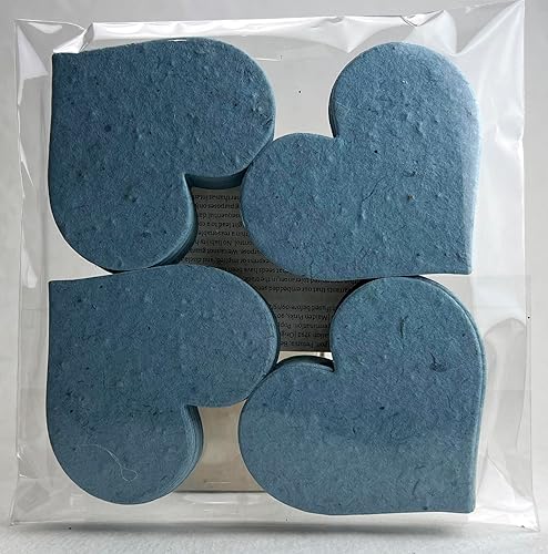 Miniatura 6 de Juego de 100 pétalos de flores reciclados de corazones grandes a granel, 100 formas hechas a mano (blanco #10s)