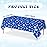 Jectivs 3 Pieces Christmas Snowflake Plastic Party Tablecloth Decorations,White Snowflake Blue Xmas Backdrop Sign Table Cover Banner for Winter Christmas Holiday Party Supplies,54x108 inch (Blue)