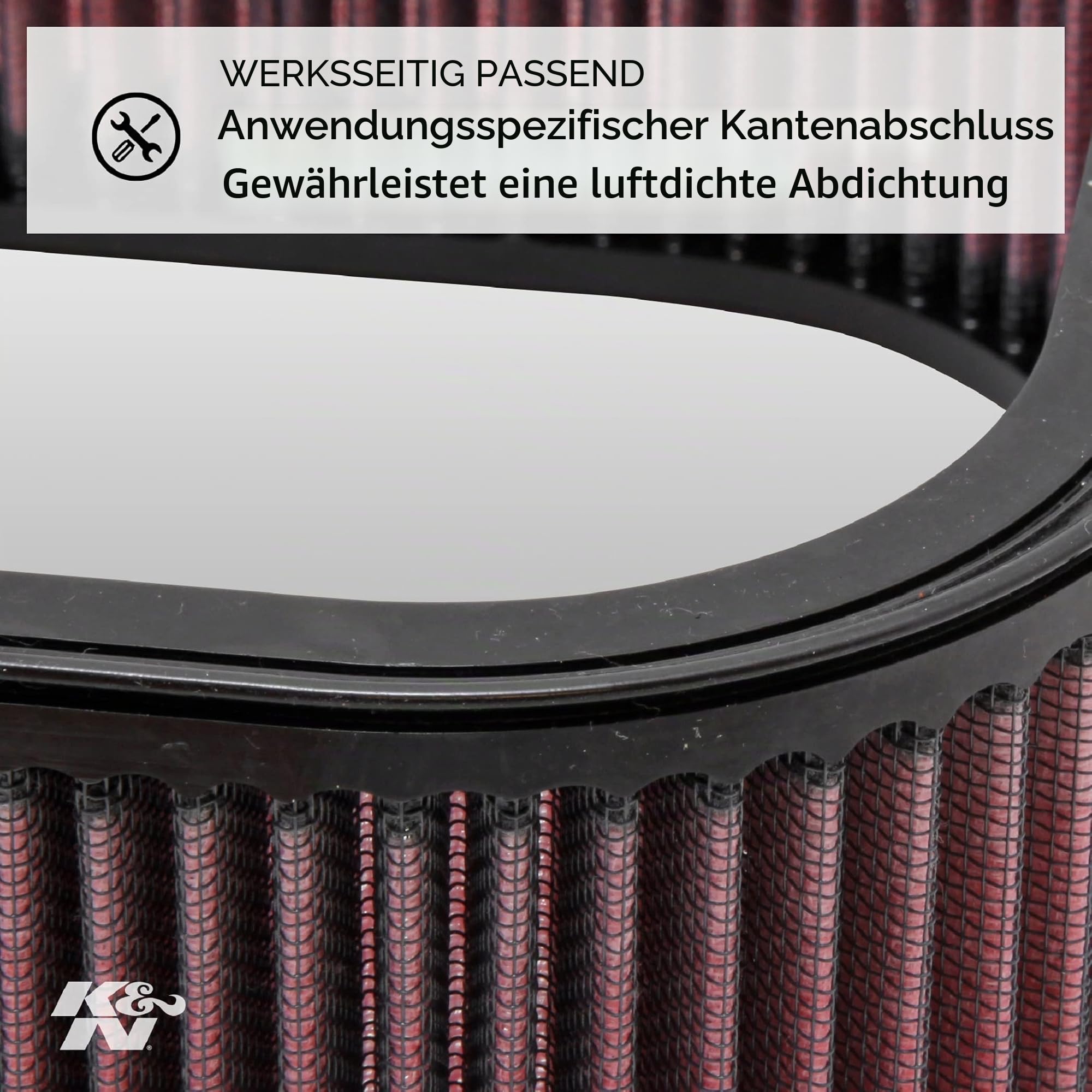 K&N KA-8095 Motorrad Tauschluftfilter