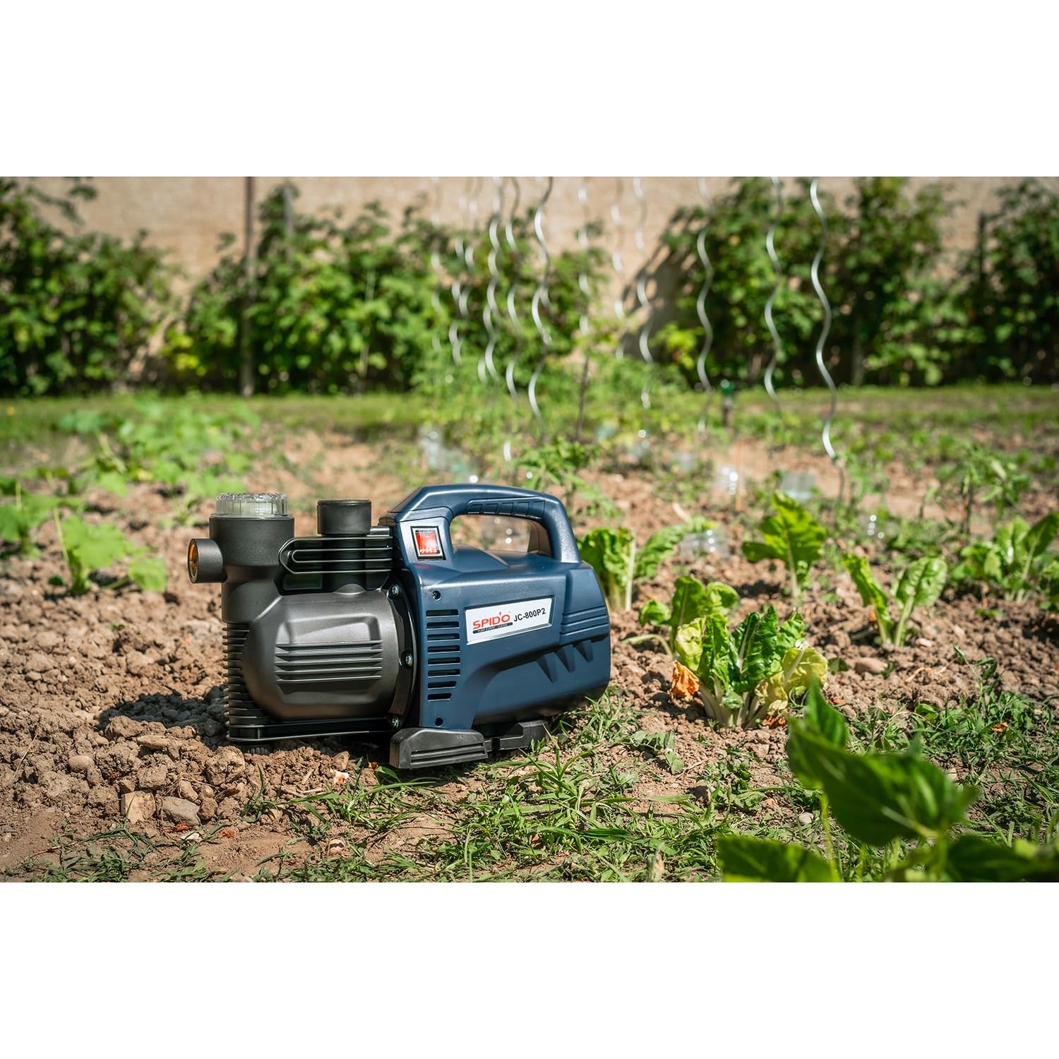 SPIDO - Pompe d’arrosage 800 W - 3500 L/h - 4 bars - Hauteur 40 m - Aspiration 7 m - Raccord 1" - JC-800-P2