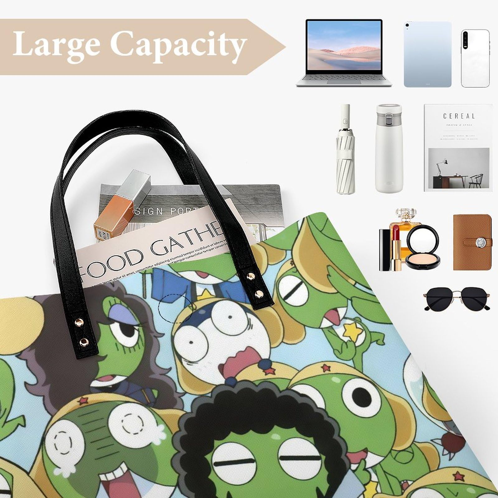 Amazon.co.jp: ケロロ軍曹 トートバッグ レディース ハンドバッグ