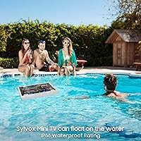 Vista 5 de SYLVOX 15.6'' Portable Smart TV 12 Volt Television, 10000mAH Battery Powered IP66 Waterproof Dual Speakers Wireless WiFi 300nits Small Outdoor TVs