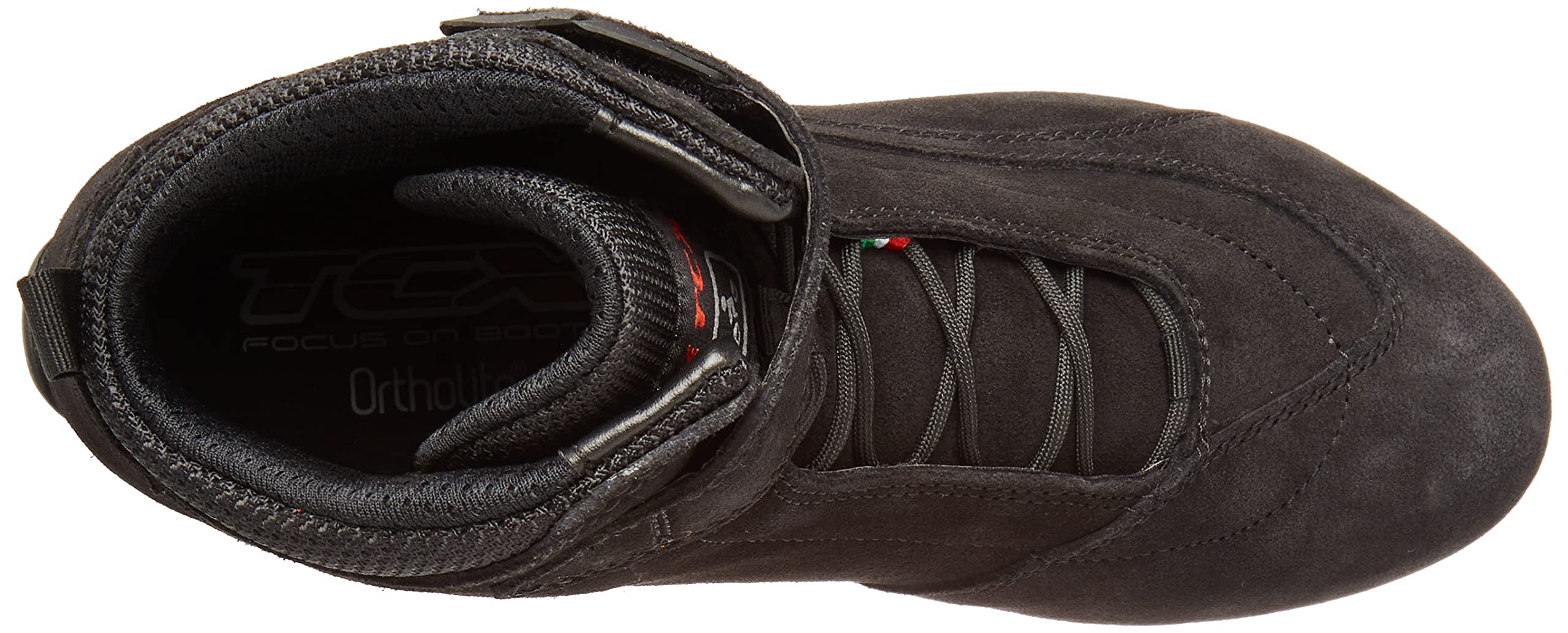 TCX - Lady Sport, Scarpe da Moto Donna, Scarpa Certificata, Confortevole e Versatile, Tomaia in Pelle Scamosciata, Chiusura con Lacci e Velcro