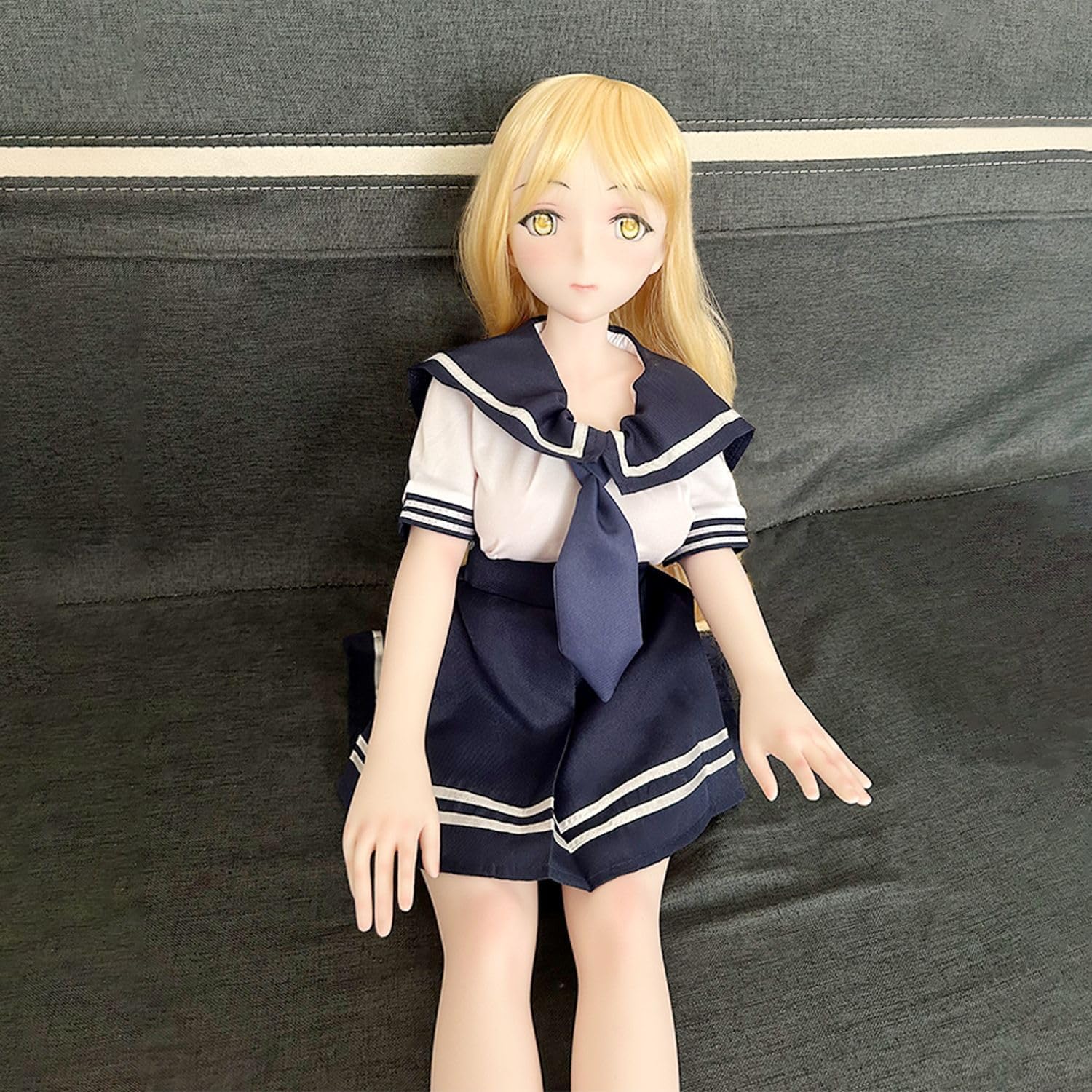 Doll Clothes for 32 inch 80cm Height Doll Clothing Life Size 1/2 Doll Sailor Skirt Sailor Suit Outfit Clothes Bust 50cm