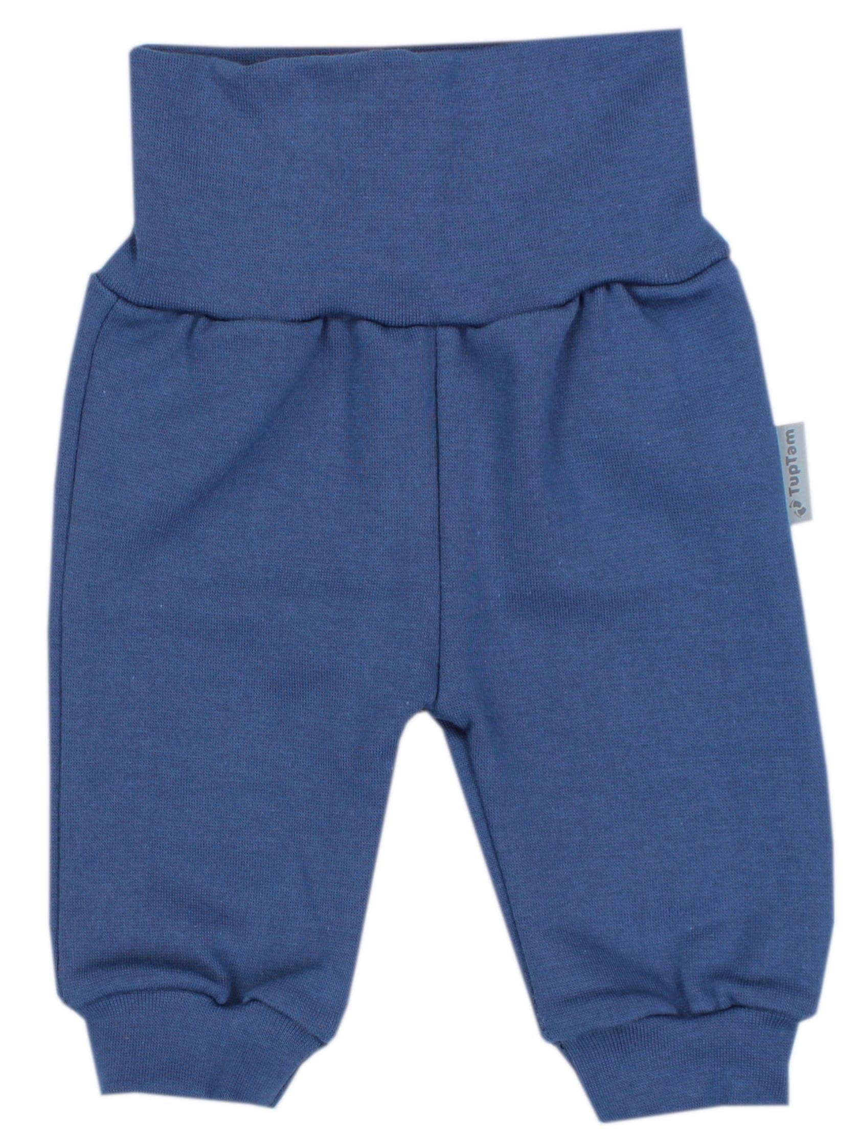 TupTam Pantalones Bebé Niño 3 Unidades – Pantalones Bebe de Algodón con Cintura Ancha y Puños