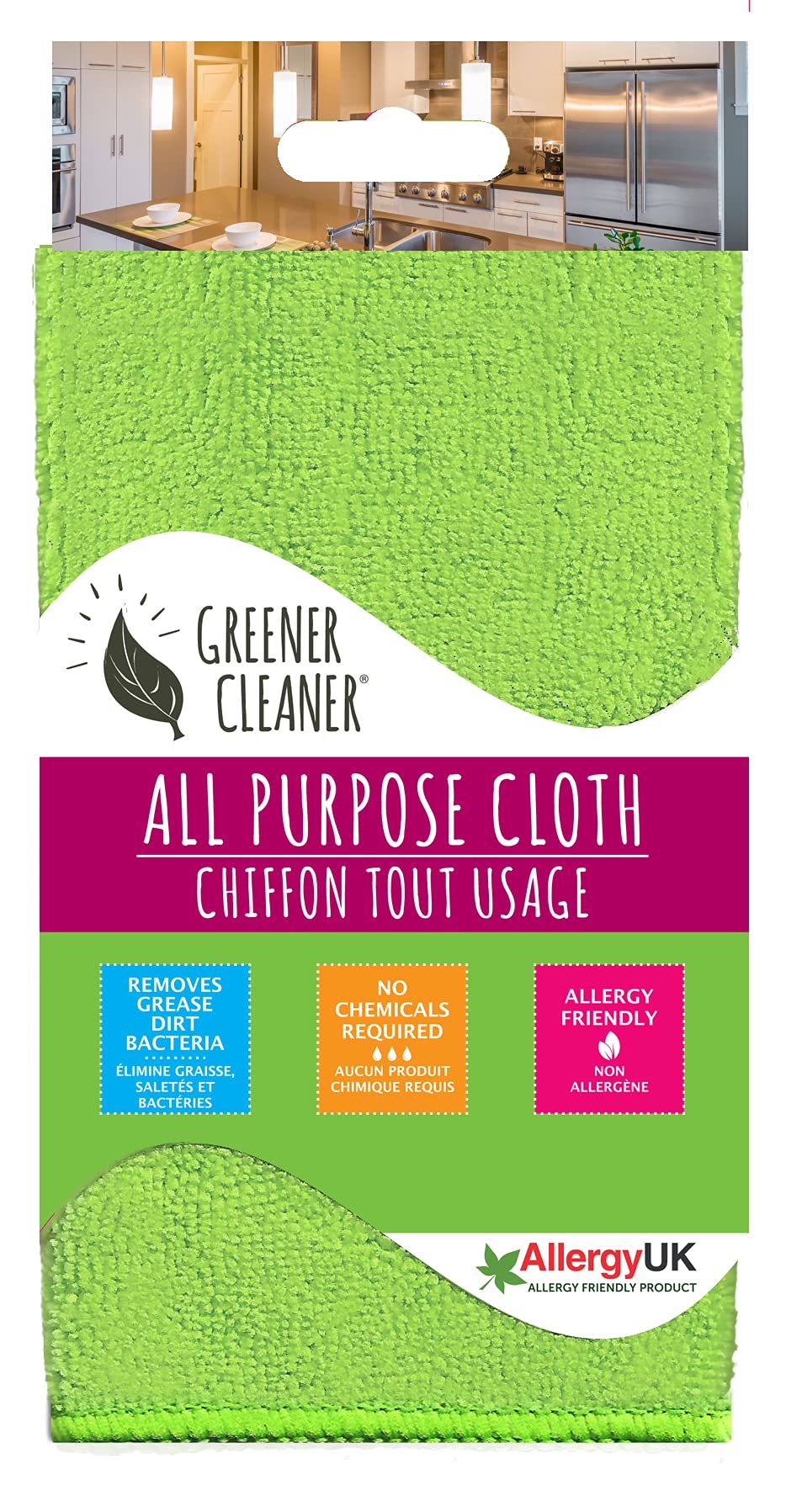 Greener Cleaner 2 All Purpose Cloth - Recycled Plastic - Dishwasher Safe