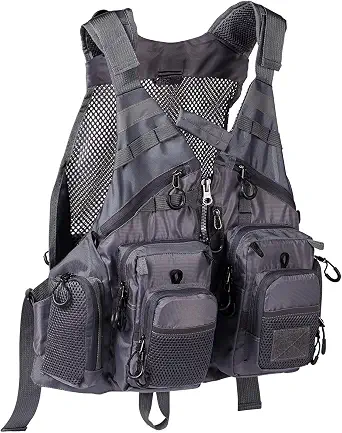 Strap Fishing Vest Adjustable for Men and Women, for Fly Bass Fishing and Outdoor Activities