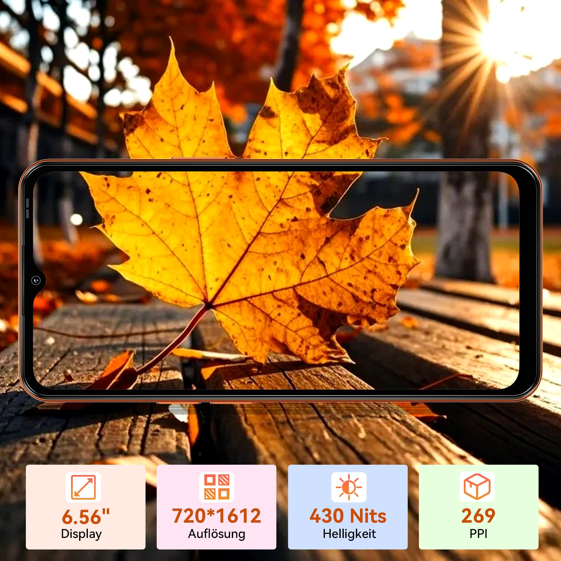 Blackview Wave 7C Handy Ohne Vertrag, Android 16 Smartphone, 16GB+128GB/2TB, 32MP+13MP KI Kamera, 6.56" Handy Günstig, 5000mAh Simlockfreie Handys, 4G Dual SIM/WiFi 5G/FM/IP54/GPS/3Jahre Garantie