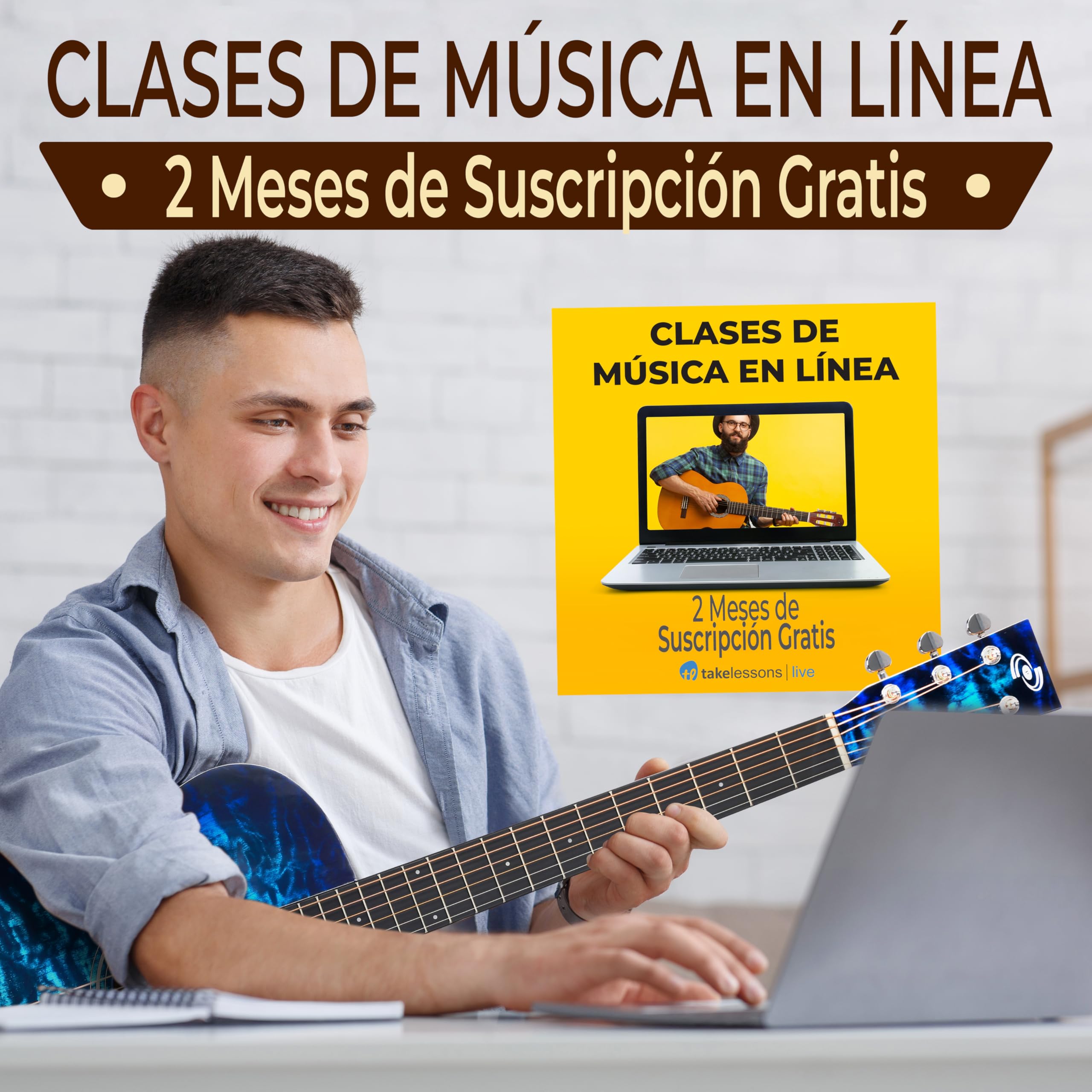 Pyle Kit de Guitarra Acústica para Principiantes - Diestro, 4/4, Azul burst