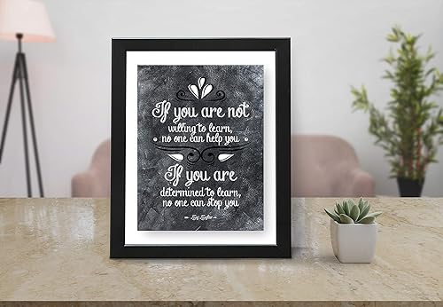 Miniatura 6 de H+CO Inspired Z Ziglar - Arte de pared inspirador If You Are Not Quote, ideal para decoración del hogar u oficina, para mamá, papá o colega, 11 x 14