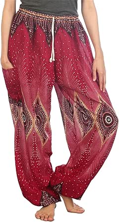 Lofbaz Women s Tie Dye 2 in 1 Harem Trousers Jumpsuit Purple Pink M | UK