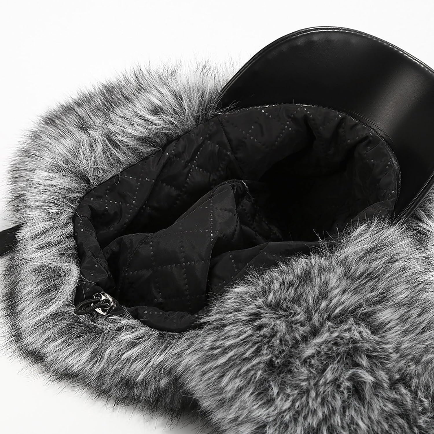 Fashion Ushanka Hat for Various Head Size Winter Autumn Thickened Pullover Trapper for Casual and Travel Adjustable Plush Black