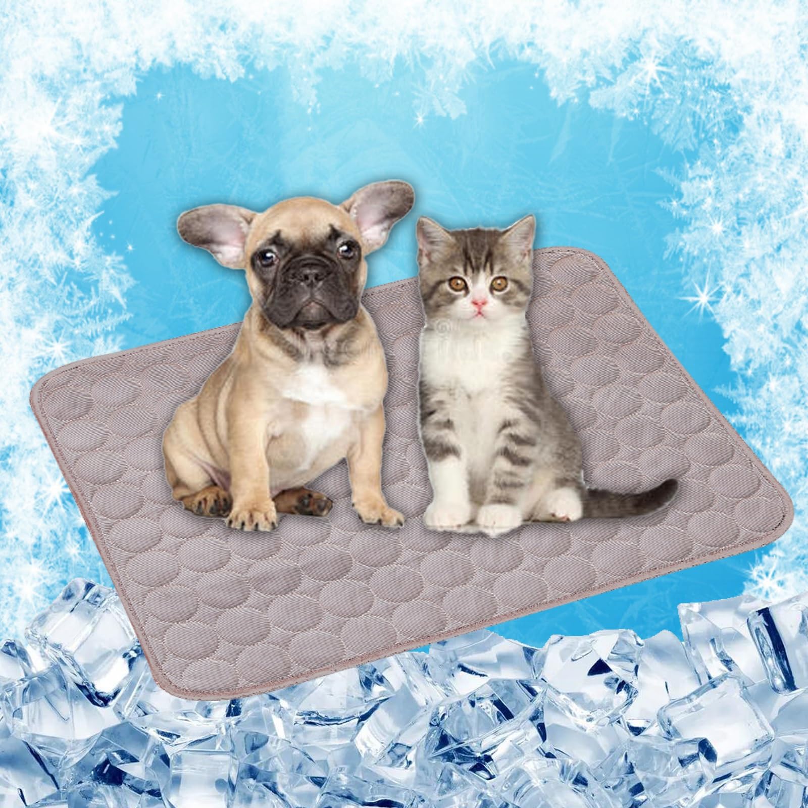 Tapis rafraichissant chien non toxique 150x100 anti-coup de chaleur