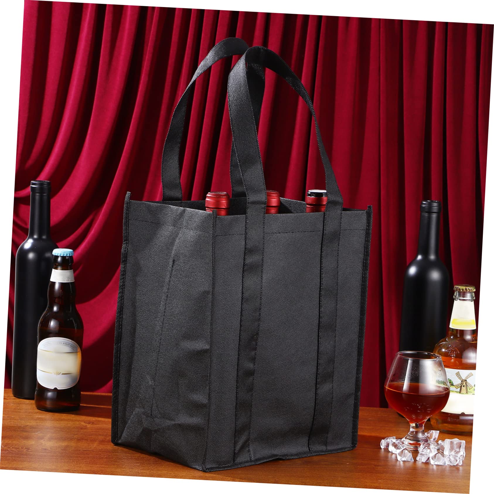 Non Tissés Paquet avec Compartiments 6 Pièces Porte-Bouteilles de Vin