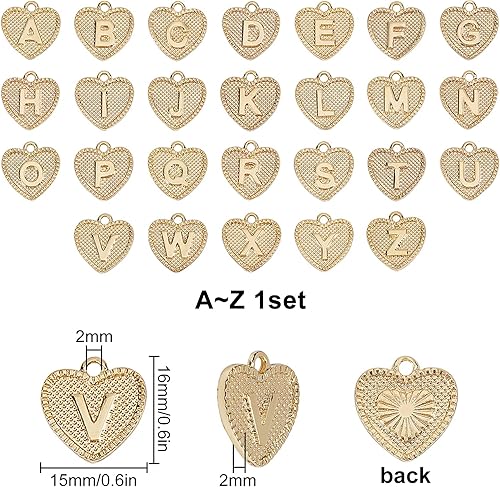 Miniatura 2 de SUNNYCLUE 1 caja de dijes de corazón para el día de San Valentín, cuentas de rosas, dijes de corazón a granel, colección de dijes de San Valentín