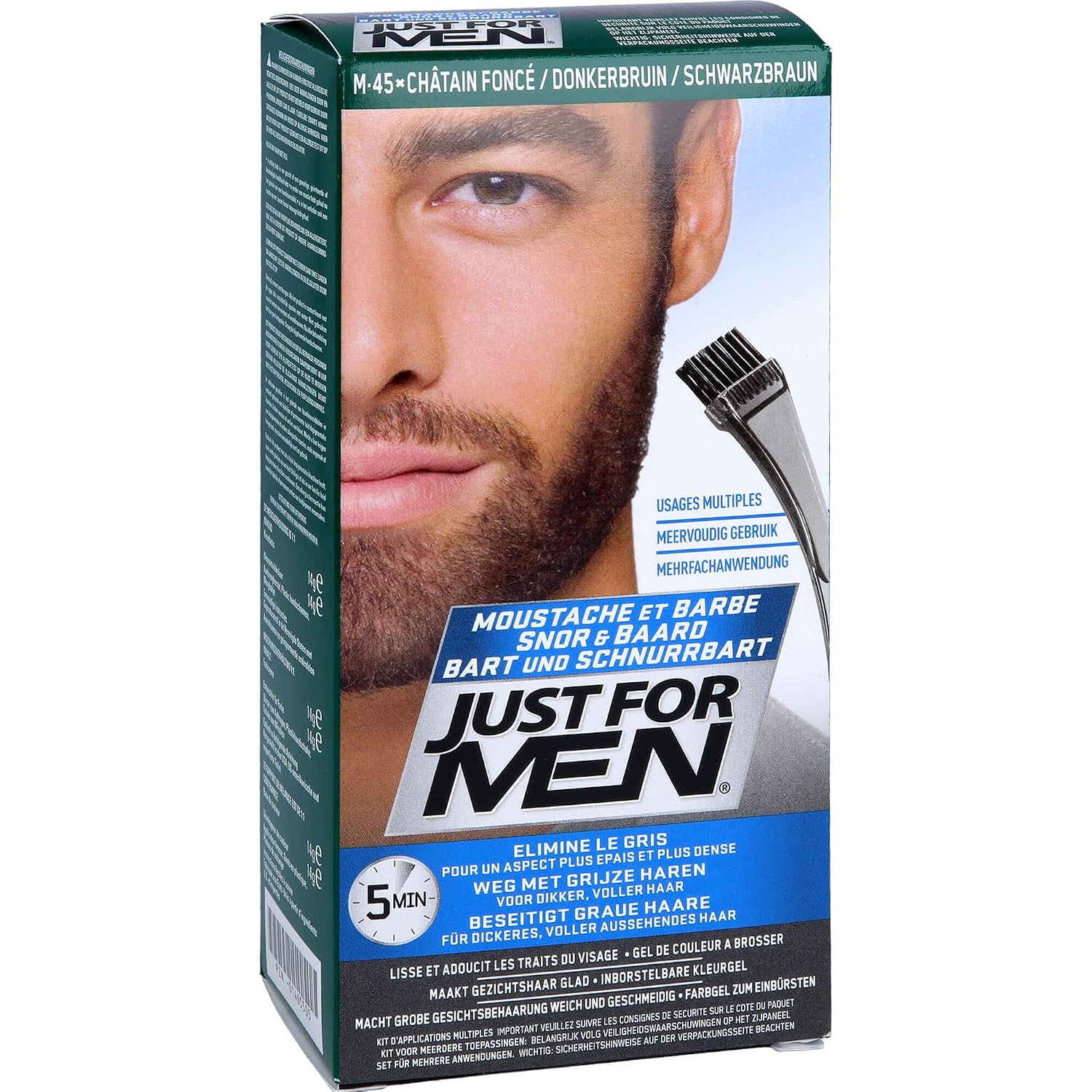 Just for Men M45 Dark Brown For beard, moustache & sideburns
