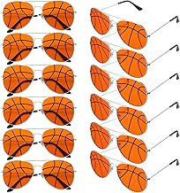 Mepase 12 Pcs Basketball Soccer Baseball Softball Party Favors Sport Glasses Team Gift Bags Stuffers for Women Men Birthday